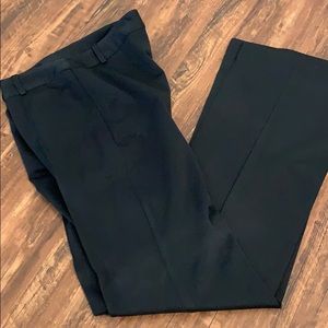 Stretchy black trousers with seam detail